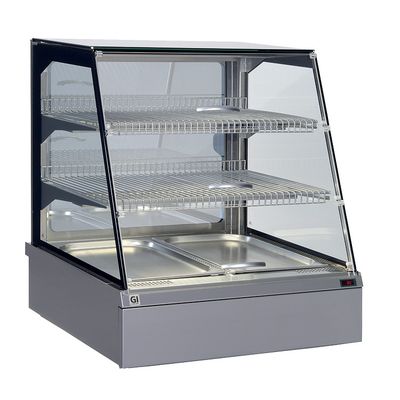 Gastro-Inox Snackstogo Warmhoudvitrine 2x Gn1/1, Waterlade Voorzijde, Gastro-Inox 106.501 1