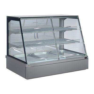 Gastro-Inox Snackstogo Warmhoudvitrine 3x Gn1/1, Waterlade Achterzijde, Gastro-Inox 106.505 1