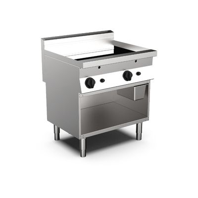 Mareno M0-700 Line Gasbakplaat Met 2/3 Gladde En 1/3 Geribbelde Roestvaststalen Plaat, 80cm - Gastro-Inox 170.435 1