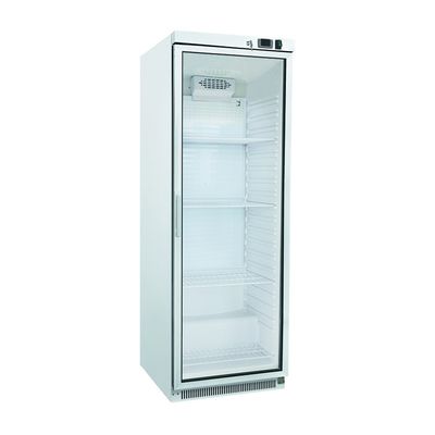 Gastro-Inox Wit Stalen Koeling 400 Liter Met Glasdeur, Statisch Gekoeld Met Ventilator, Gastro-Inox 204.003 1