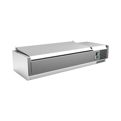 Gastro-Inox RVS Opzetkoeling 3x GN 1/3 + 1x GN 1/2 Met Deksel, Gastro-Inox 209.126 1