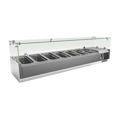 Gastro-Inox RVS Opzetkoelvitrine 7x GN 1/3, Gastro-Inox 209.165 1