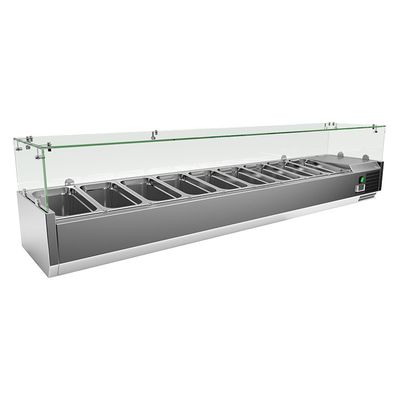 Gastro-Inox RVS Opzetkoelvitrine 9x GN 1/3, Gastro-Inox 209.205 1