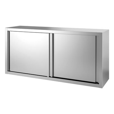 Gastro-Inox Wandkast van RVS met Schuifdeuren, 1600(l)x400(d)x660(h)mm - 303.105 1