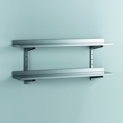 Gastro-Inox Dubbele Wandplank van RVS,, 1900(l)x400(d)mm - 303.223 1