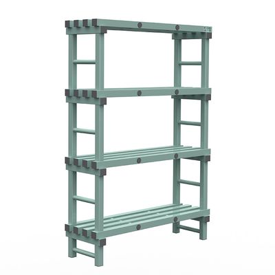 REA Euro Stelling 1200(l)x400(d)x1760(h)mm Met 4 Schappen, Gastro-Inox 308.141 1