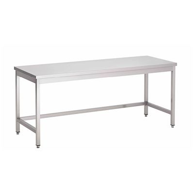 Gastro-Inox RVS Werktafel Zonder Onderblad, 1400(l)x700(d)x850(h)mm, Gastro-Inox 311.157 1