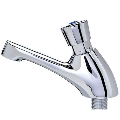 Fonteinkraan met Waterbesparende Drukknopbediening Korte Uitloop Bovenzijde - 402.601 1