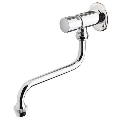 Fonteinkraan met Waterbesparende Drukknopbediening Lange Uitloop Onderzijde - 402.603 1