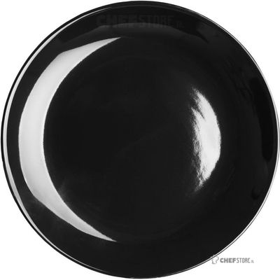 Olympia Cafe Coupe Bord Zwart - 200 mm 8" (pak van 12) - CU950