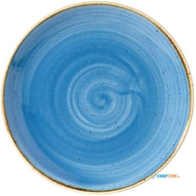 Churchill Stonecast Cornflower Blue Coupe Bord 16.5 cm Pak van 12 - DF767