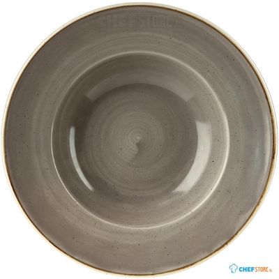 Churchill Stonecast Grey Kom met Brede Rand Large 27.69 cm Pak van 12 - DF796