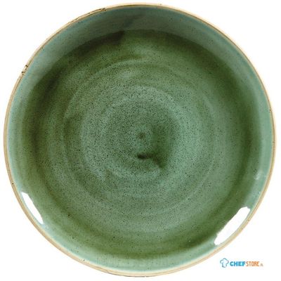 Churchill Stonecast Samphire Green Evolve Coupe Bord 22 cm Pak van 12 - DF996