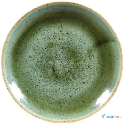 Churchill Stonecast Samphire Green Evolve Coupe Bord 16.5 cm Pak van 12 - DF997