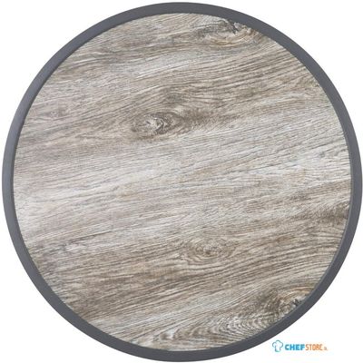 Bolero Rond Tafelblad van Glasvezel met Houteffect 580 Mm - DL486