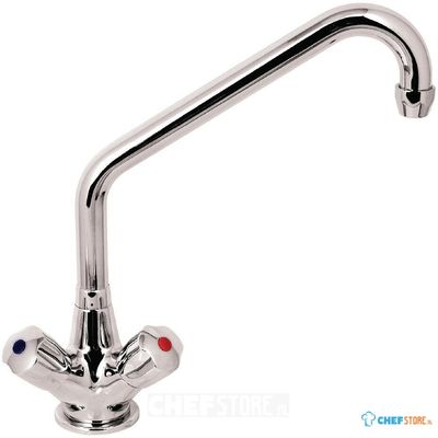 Heavy duty monobloc mengkraan met draaiknoppen en kraan van 30cm | DY376