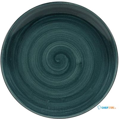 Churchill Stonecast Patina Rustic Teal Evolve Coupe Bord 26 cm Pak van 12 - FA590