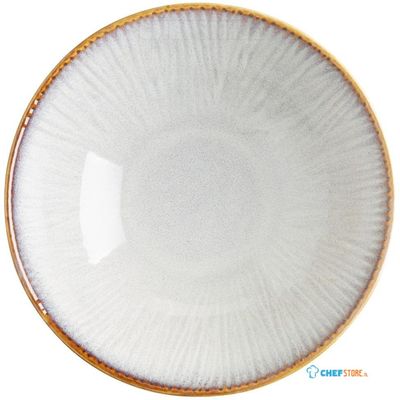 Olympia Drift Grijze Coupéschalen met Reliëf, 205 mm (pak van 4) - FU198