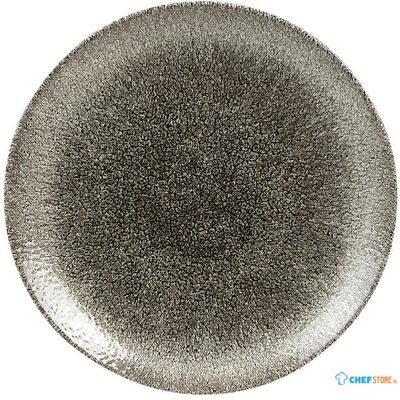 Churchill Raku Quartz Black Evolve Coupe Bord 22 cm Pak van 12 - HC769