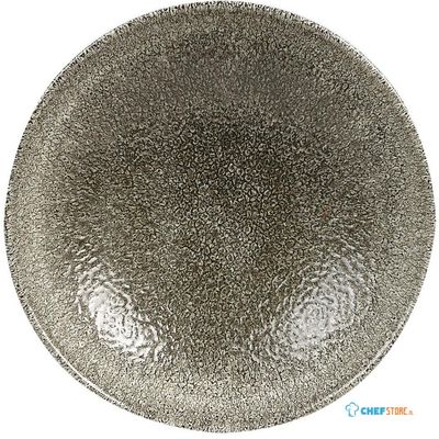 Churchill Raku Quartz Black Evolve Coupe Bord 16.5 cm Pak van 12 - HC770