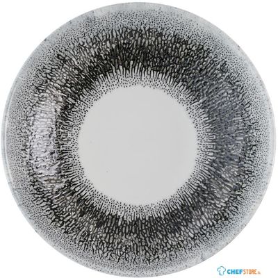 Churchill Super Vitrified Churchill Studio Prints Fusion Black Evolve Coupe Kom 18.4 cm Pak van 12 - HR304