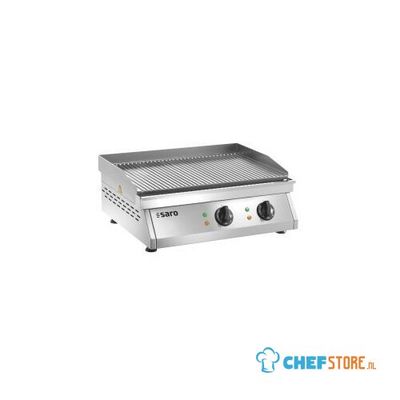 SARO Elektrische Grillplaat (gegroefd) Model FRY TOP GH 610 R 1