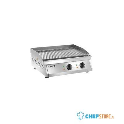 SARO Elektrische Grillplaat (gegroefd) Model FRY TOP GH 610 R