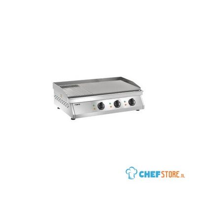 SARO Elektrische Grillplaat (gegroefd+glad) Model FRY TOP GH 760 R