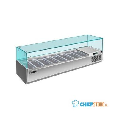 SARO Opzet Koelvitrine 1/4 GN Model VRX 1800/330