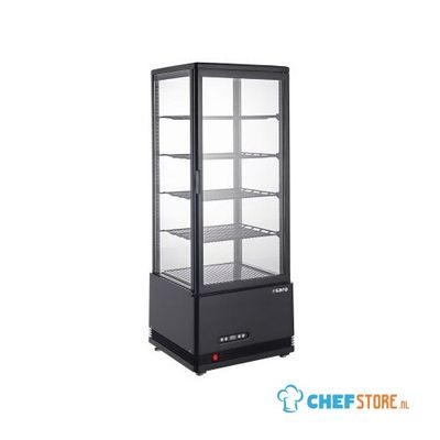 SARO Koelvitrine SC 100 AV, Zwart - 330-3013 1