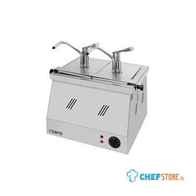SARO Bainmarie 2 X 1/4 en 2 X 1/6 met Pompkop Model BM 0214 - BM-0214 1