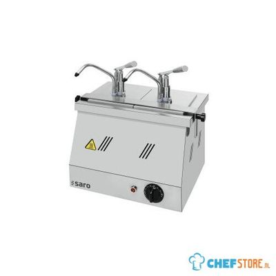 SARO Bainmarie 2 X 1/4 en 2 X 1/6 met Pompkop Model BM 0216 - BM-0216 1