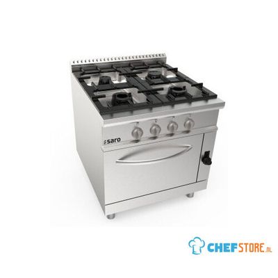 SARO Gasfornuis + Gasoven 4 Pits LQ Model LQ / CUG4NG