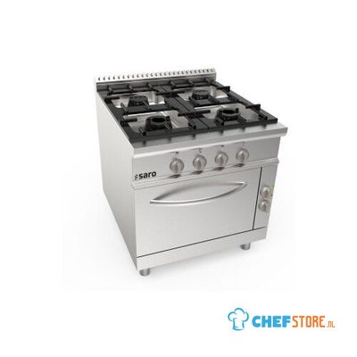 SARO Gasfornuis + Elektrische Oven 4 Pits LQ Model LQ / CUG4NE