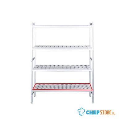 SARO Aluminium Plank met Kunststof Roosters 475x708mm - 480-1085