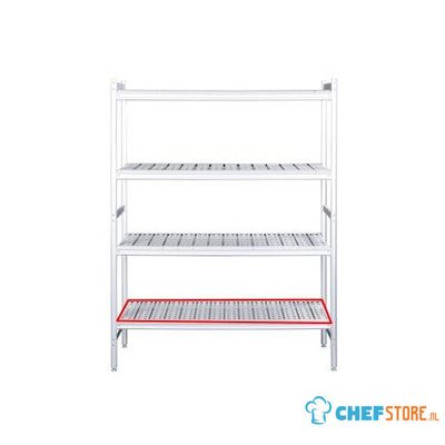 SARO Aluminium Plank met Kunststof Roosters 475x886mm - 480-1095
