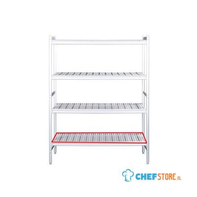 SARO Aluminium Plank met Kunststof Roosters 475x1240mm - 480-1115
