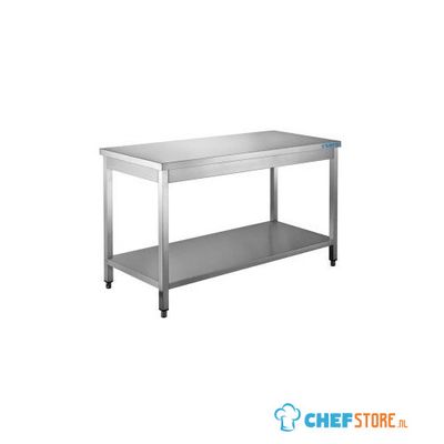 SARO Roestvaststalen Tafel met Onderblad 600 mm Diepte 700 Mm - 600-1105