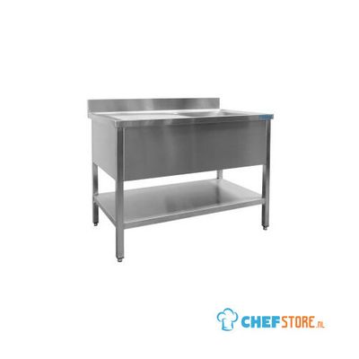 SARO Spoeltafel met 1 Wasbak Rechts 600 mm Diepte 2000 Mm - 600-2530R