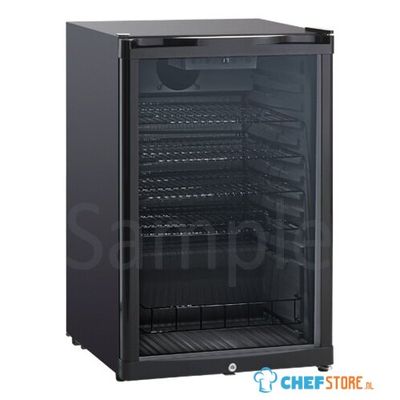 Display koelkast tafelmodel - All Black - 126L - LED - Scancool DKS142BE 1
