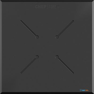 Essentials Infinity Tripod Statafel Wit Frame + Tropical Wood HPL 70x70 cm - 140051277