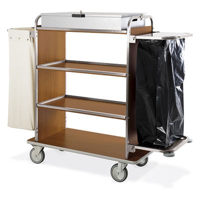 Schoonmaakkar Hotel, 4 Niveau's, Box, 1 Waszak en Vuilniszakhouder, Mastro 1288 1