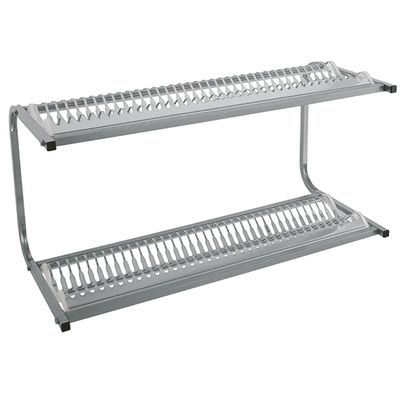 Wandbevestigde Droogrek Voor Borden Met 2 Niveau'S, Capaciteit: 60 Borden 1