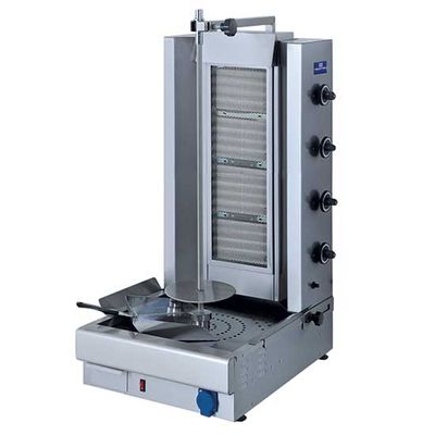 Mastro Kebab Grill Op Gas Met 4 Verwarmingsdelen, Aandrijving Onderin, 75 Kg | 9827N 1