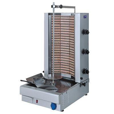 Mastro Electrische Kebab Grill Met 3 Verwarmingsdelen, Aandrijving Onderin, 75 Kg | 9831N 1