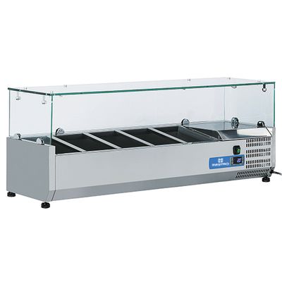 Gekoelde Vitrine | 5X Gn 1/4 | Glazen top | Mastro 9966CV 1