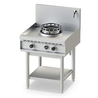 Mastro Wok Warmhoudplaat Op Gas, Met Bodemplank, 1 Brander, 1 Kraan | AHA0001 1