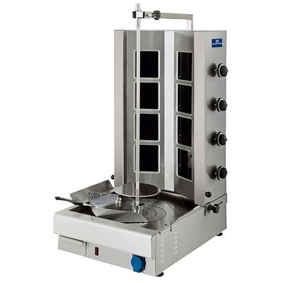 Glass Ceramic Kebab Grill With 4 Heating Zones - Bottom Motor - Max. Loading 40-60 Kg - AJE0019 1
