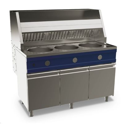 Gas Fryer 2x 13 Liter On Closed Cabinet With Doors - AMZ0061 1