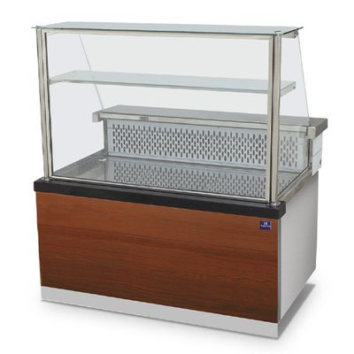 Gekoelde Vitrinetoonbank | Rechte ruit met Plank | Statisch, 0/+4°C | B=180cm | Mastro BGB0282 1